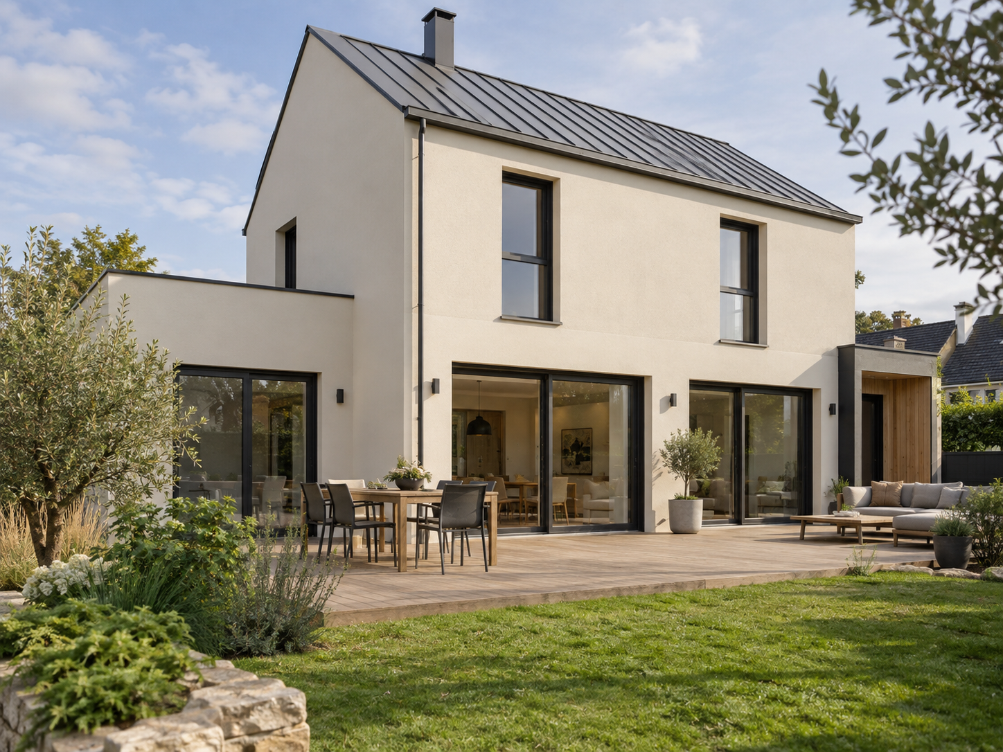 Illustration générée d’une maison contemporaine